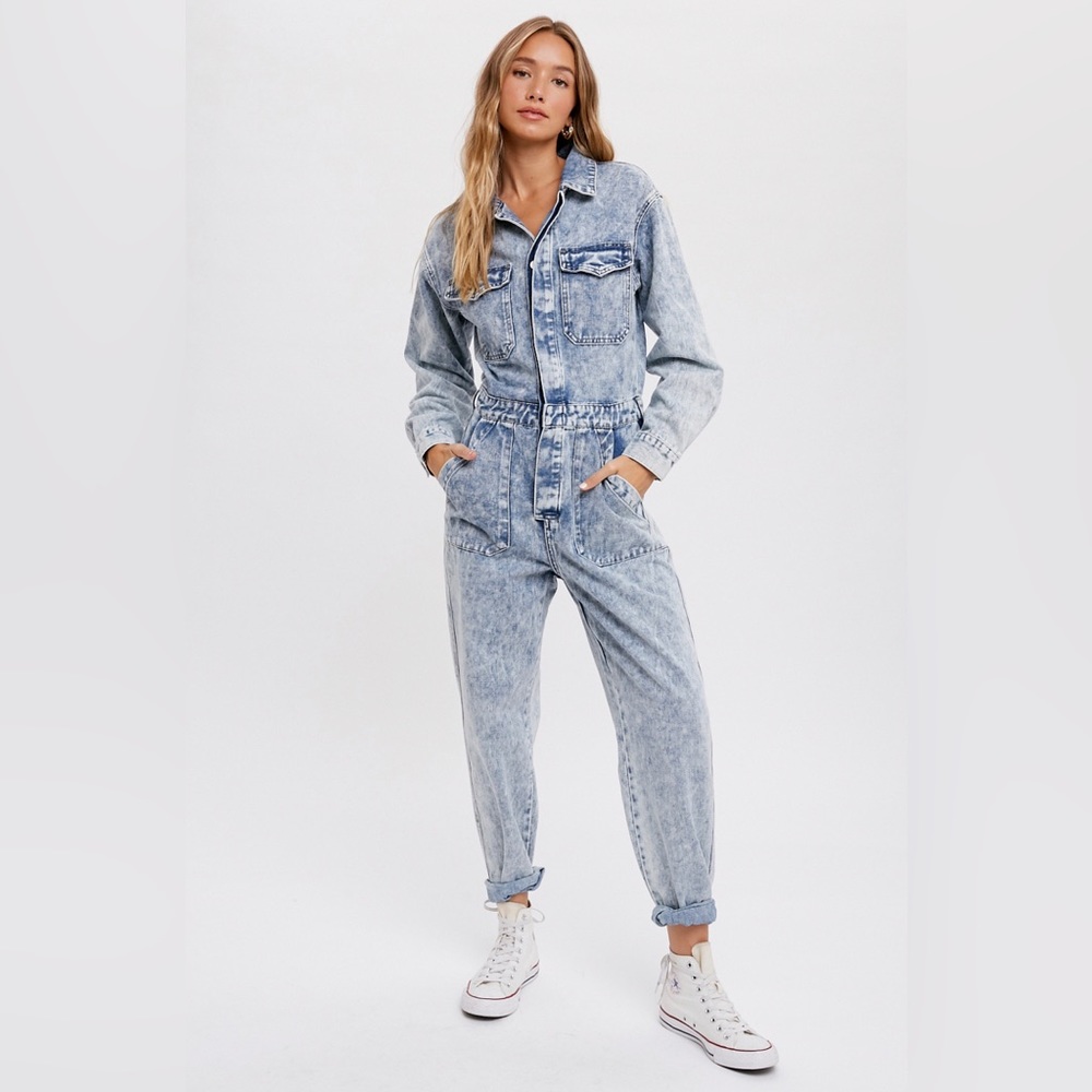 The Denim Wash Jumpsuit